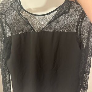 Cooper & Ella Black Lace Blouse